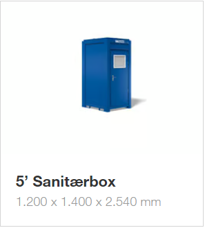 5' sanitærbox