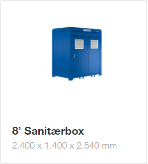 8' sanitærbox
